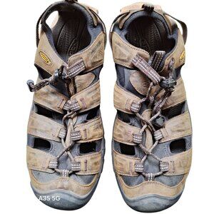 KEEN Mens Newport H2 Waterproof Hiking Sandals Size 12 Brown/Black Durable Outdo